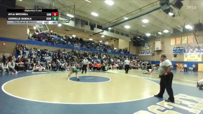 105lbs 7th Place Match - Adrielle Sabala, Sageview (Girls) vs Ayla Mitchell, Kamiakin (Girls)