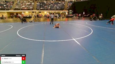 Boys 3rd-4th Grade - 56 Semis - Kyler Black, Big Game Wrestling Club vs Brody Ballantini, Sebolt Wrestling Academy