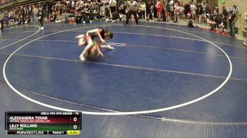 76 lbs 1st Place Match - Lilly Rollans, Gold Rush vs Alessandra Tovar, Victory Wrestling-Central WA