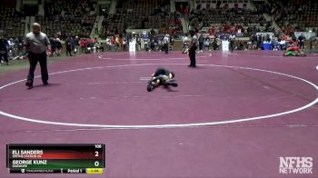 106 lbs Semifinal - Eli Sanders, Smiths Station Hs vs George Kunz, Fairhope