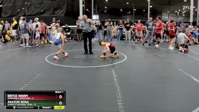 52 lbs Semis (4 Team) - Bryce Warm, Warhawks Wrestling vs Paxton Rosa, Dynasty National Team