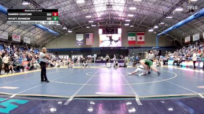 285 lbs Finals (2 Team) - Damien Couture, Hickory Ridge High School vs Wyatt Johnson, Cardinal Gibbons High School