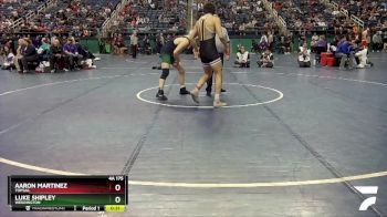 4A 175 lbs Cons. Semi - Aaron Martinez, Topsail vs Luke Shipley, Weddington