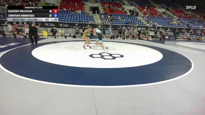 120 lbs Cons. Rd Of 64 - Easton Felchlin, WI vs Cristian Mendoza, CT