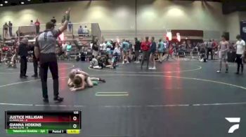 105 lbs Round 2 (4 Team) - Gianna Hoskins, Alpha Elite vs Justice Milligan, Illinois KIA