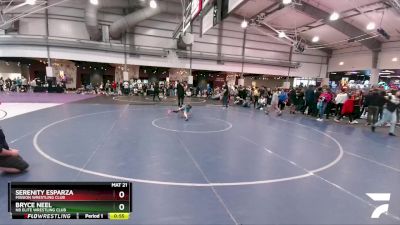 52 lbs Cons. Semi - Serenity Esparza, Mission Wrestling Club vs Bryce Neel, NB Elite Wrestling Club