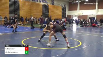 120 lbs Prelims - Enrique Espinoza, Paloma Valley vs Darien Banuelos, Carson