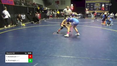 104 lbs Round Of 32 - Trinity Kowalczyk, Gettysburg vs Avery Brumagin, Wattsburg