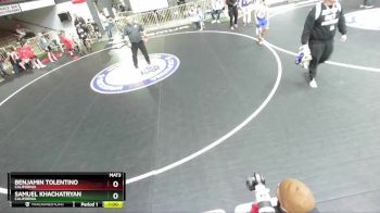 43 lbs 1st Place Match - Samuel Khachatryan, California vs Benjamin Tolentino, California