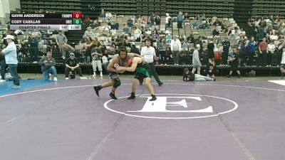 190-I lbs Quarterfinal - Gavin Anderson, Triumph Trained vs Cody Casillas, Green Machine