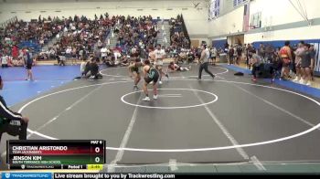 126 lbs Cons. Round 2 - Christian Aristondo, Team Jackrabbits vs Jenson Kim, South Torrance High School