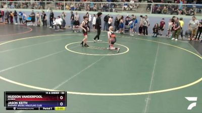 83 lbs Round 1 - Hudson Vanderpool, Alaska vs Jason Keith, Baranof Bruins Wrestling Club