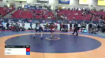 100 lbs Quarterfinal - Frank Lopez, US Territory vs Adam Ruiz, California