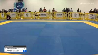 STEPHEN RALPH SIMMS vs JOSHUA AARON BACALLAO 2020 IBJJF Pan No-Gi Championship