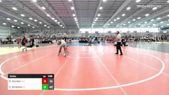 154 lbs Rr Rnd 3 - Nick Harden, The Fort Hammers vs Deanthony Simpson, Young Guns White