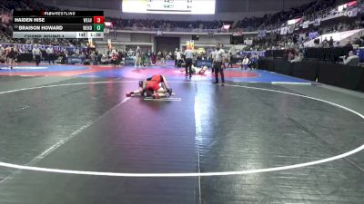 1A-4A 132 Champ. Round 1 - Braison Howard, West End High School vs Haiden Hise, Weaver