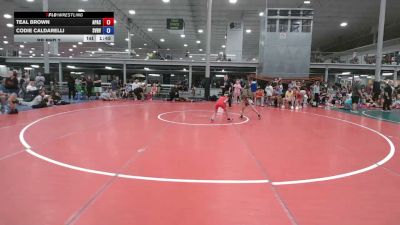 50 lbs Rr Rnd 2 - Teal Brown, Apache - Girls vs Codie Caldarelli, Steel Valley Vixens - Girls