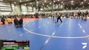61 lbs 3rd Place Match - Grayson Hintz, Williamsburg Wrestling Club vs Callen Huddleston, Xtreme Wrestling