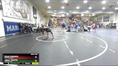 157 lbs Cons. Round 3 - Diego Tepatzi, Laguna Hills vs Izaac Esparza, Paloma Valley