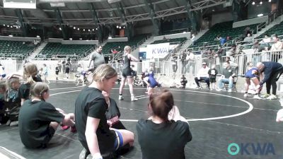 100 lbs Rr Rnd 1 - Acelynn Hauenstein, Team Tulsa Girls vs Hattie Foust, SW Girls