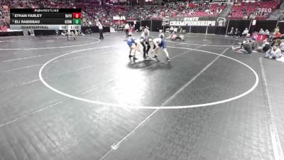 D1-150 lbs Quarterfinal - Ethan Farley, Bay Port vs Eli Rabideau, Germantown