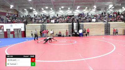 140-150 lbs Round 1 - Brady Bryant, Shelbyville vs Matthew Tuimuk, Franklin Central