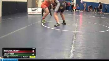 220 lbs Cons. Round 2 - Adam West, Snake River High School vs Grayson Thomas, Idaho Falls High School