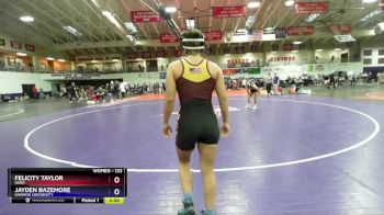 123 lbs Champ. Round 3 - Jayden Bazemore, Gannon University vs Felicity Taylor, Iowa