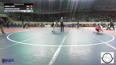 Semifinal - Ameila Long, Ponca City LadyCat Wrestling vs Remington Moore, Broken Arrow Girls Junior High