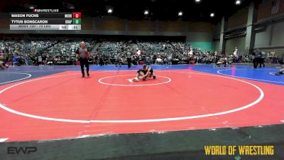 70 lbs Consi Of 8 #2 - Mason Fuchs, Merrill MS vs Tytus Bongcaron, Grappling Arts Of Stockton