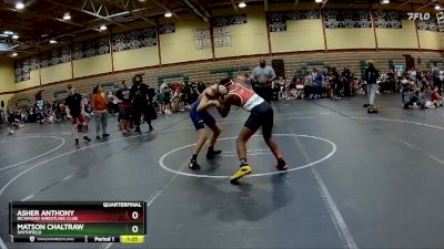 130 lbs Quarterfinal - Asher Anthony, Richmond Wrestling Club vs Matson Chaltraw, Smithfield