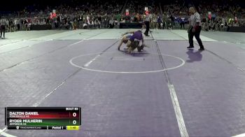 D2-126 lbs Champ. Round 1 - Dalton Daniel, Fowlerville HS vs Ryder Mulherin, Jefferson HS