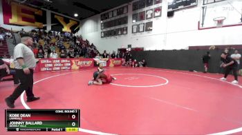 132 lbs Cons. Round 2 - Kobe Dean, Lawndale vs Johnny Ballard, Beverly Hills