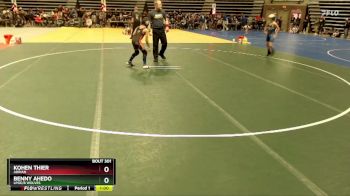 88 lbs Champ. Round 1 - Benny Ahedo, LPGE/B Wolves vs Kohen Thier, Adrian