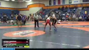 133 lbs Quarterfinal - Jayden Cardenas, Cortland State vs Tyler Fleetwood, Wisconsin-Eau Claire