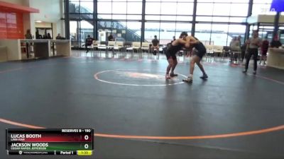 190 lbs Round 1 - Jackson Woods, Cedar Rapids Jefferson vs Lucas Booth, Linn-Mar