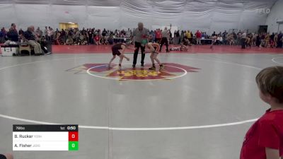 78 lbs Quarterfinal - Bryce Rucker, York Springs vs Alexander Fisher, Jersey Shore