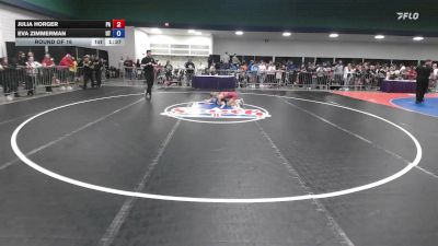 106 lbs Round Of 16 - Julia Horger, PA vs Eva Zimmerman, UT