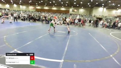 89 lbs Consi Of 8 #2 - Dominic Wilson, Buckaroo WC vs Samuel Harmon, Caldwell WC