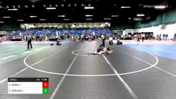 120 lbs Prelims - Jak Keller, MI vs Zane Schreck, IN