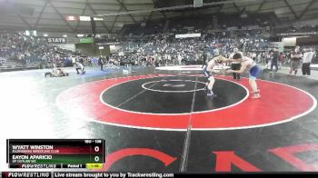 138 lbs Champ. Round 1 - Eayon Aparicio, UP Outlaw WC vs Wyatt Winston, Ellensburg Wrestling Club