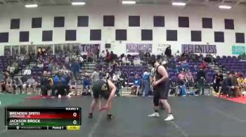 245 lbs Round 5 (6 Team) - Brenden Smith, Springboro vs Jackson Brock, Butler