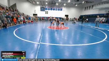 80 lbs Quarterfinal - Oliver Barbour, Laramie Middle School vs Jordan Hemphill, Gering Junior High