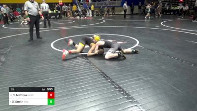 75 lbs Quarterfinal - Dante Mattone, North Allegheny vs Gavin Smith, Titusville