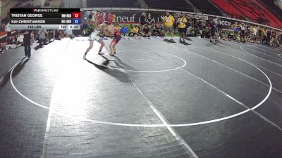 132 lbs Tristan George, New Mexico HS Boys vs Kai Christiansen, Idaho 1 HS Boys