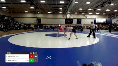 197 lbs Quarterfinal - Coy Spooner, Coast Guard vs Spencer Fetrow, Roger Williams