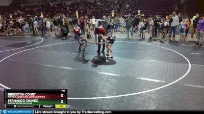 74 lbs Champ. Round 2 - Fernando Chavez, Duran Wrestling Club vs Brekston Conry, Pomona Wrestling Club Colorado