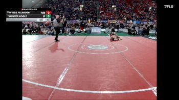 3A 132 lbs Cons. Round 1 - Hunter Hogle, North Fremont vs Wylee Allender, Parma