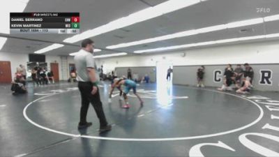 113 lbs Cons. Round 4 - Kevin Martinez, Western vs Daniel Serrano, Clovis High Wrestling