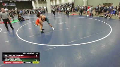 120 lbs Champ. Round 2 - Jonathan Jasso, Wright Wrestling Academy vs Nicolas Enzminger, MATPAC Wrestling Club